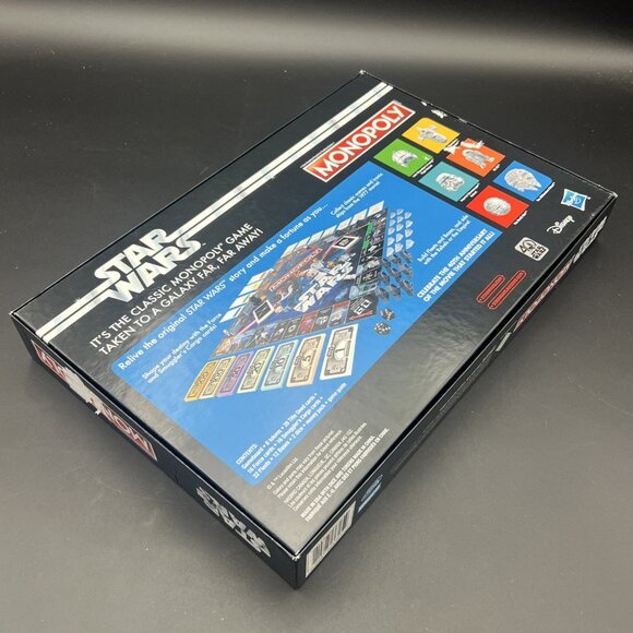 Star Wars Monopoly 40th Anniversary Sp Edition Disney Hasbro Complete Box Damage - Picture 11 of 12